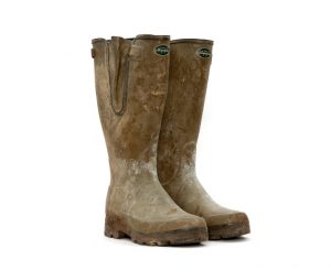 Founder of Glastonbury Festival, Michael Eavis' green wellies
