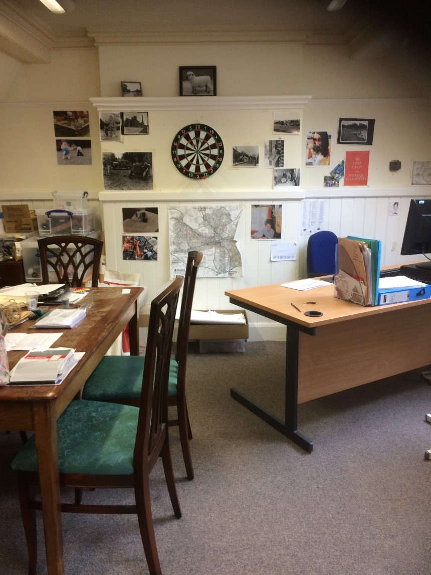 The Volunteer Office at the MERL.