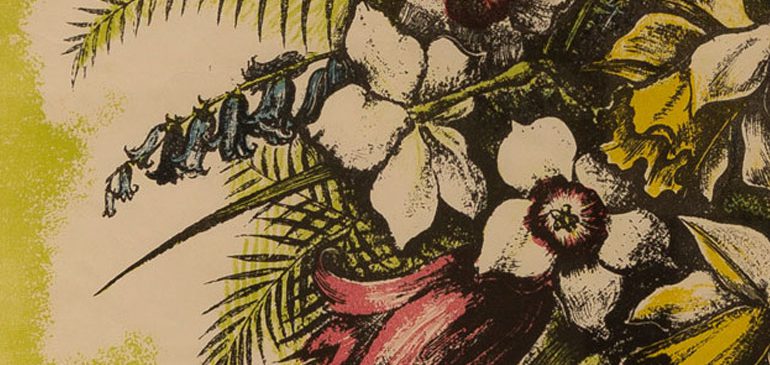 close up of bouquet of flowers from Wellbeing and the Countryside exhibition