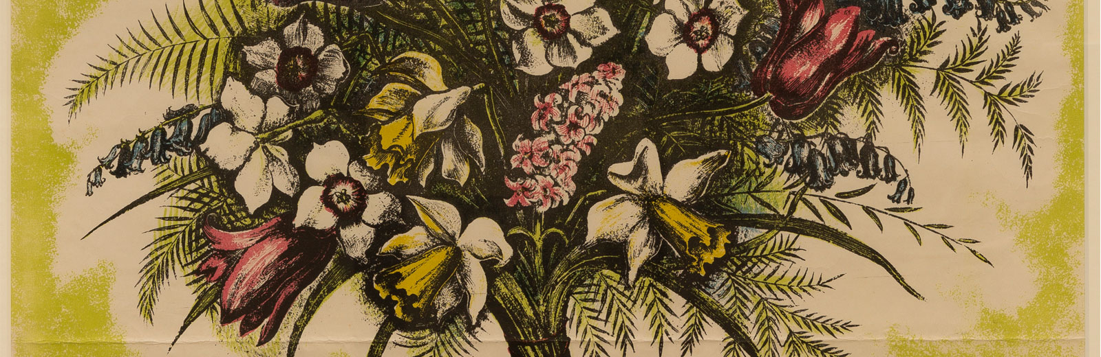 floral bouquet from don't pick the flowers poster