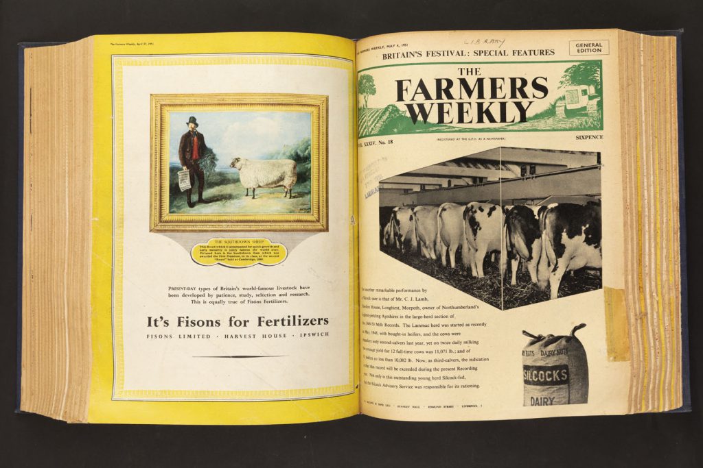 The Farmers Weekly, ‘Britain’s Festival: Special’, 4 May 1951 (MERL LIBRARY PER OPEN ACCESS--FAR/MERS-W), cover