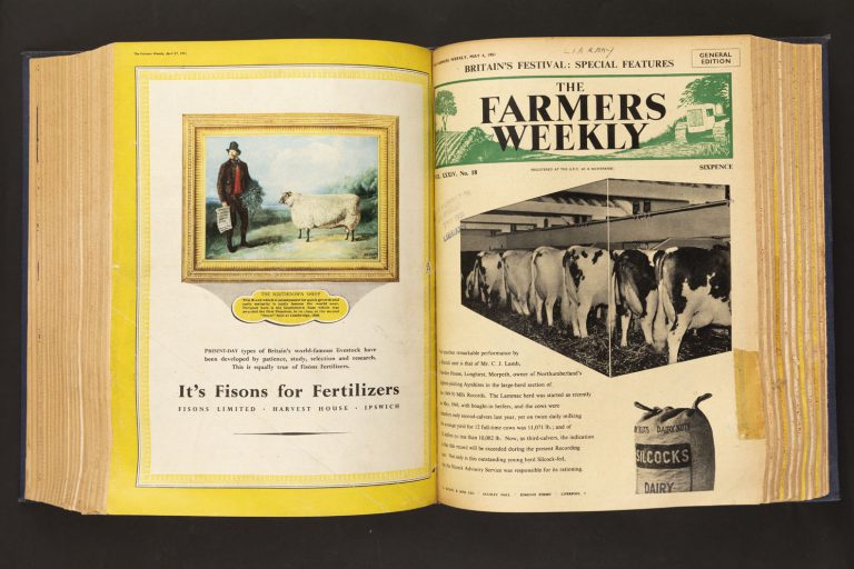 The Farmers Weekly, ‘Britain’s Festival: Special’, 4 May 1951 (MERL LIBRARY PER OPEN ACCESS--FAR/MERS-W), cover