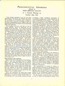 Journal of the Institute of Landscape Architects, Presidential Address, November 1951, p3