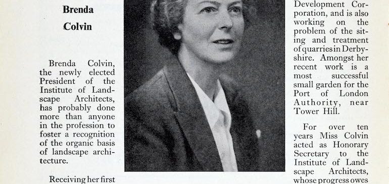 Journal of the Institute of Landscape Architects, Presidential Announcement, November 1951, p3