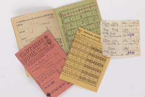 1950-1951 ration book and coupons belonging to Barbara Wood (MERL 2019/55)