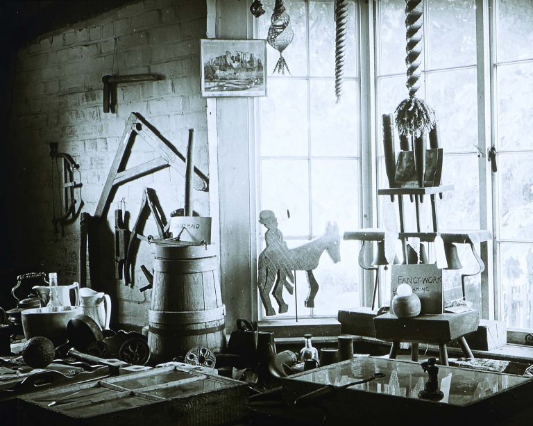 Photograph showing interior of Lavinia Smith's Downside House taken by Henry Owen Vaughan (MERL P DX2049 PH5_43)