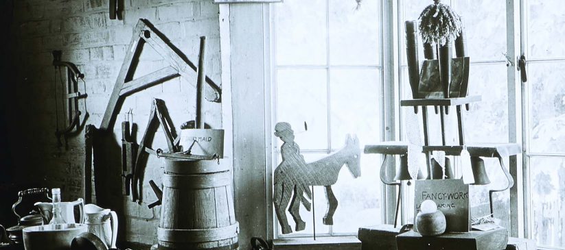 Photograph showing interior of Lavinia Smith's Downside House taken by Henry Owen Vaughan (MERL P DX2049 PH5_43)