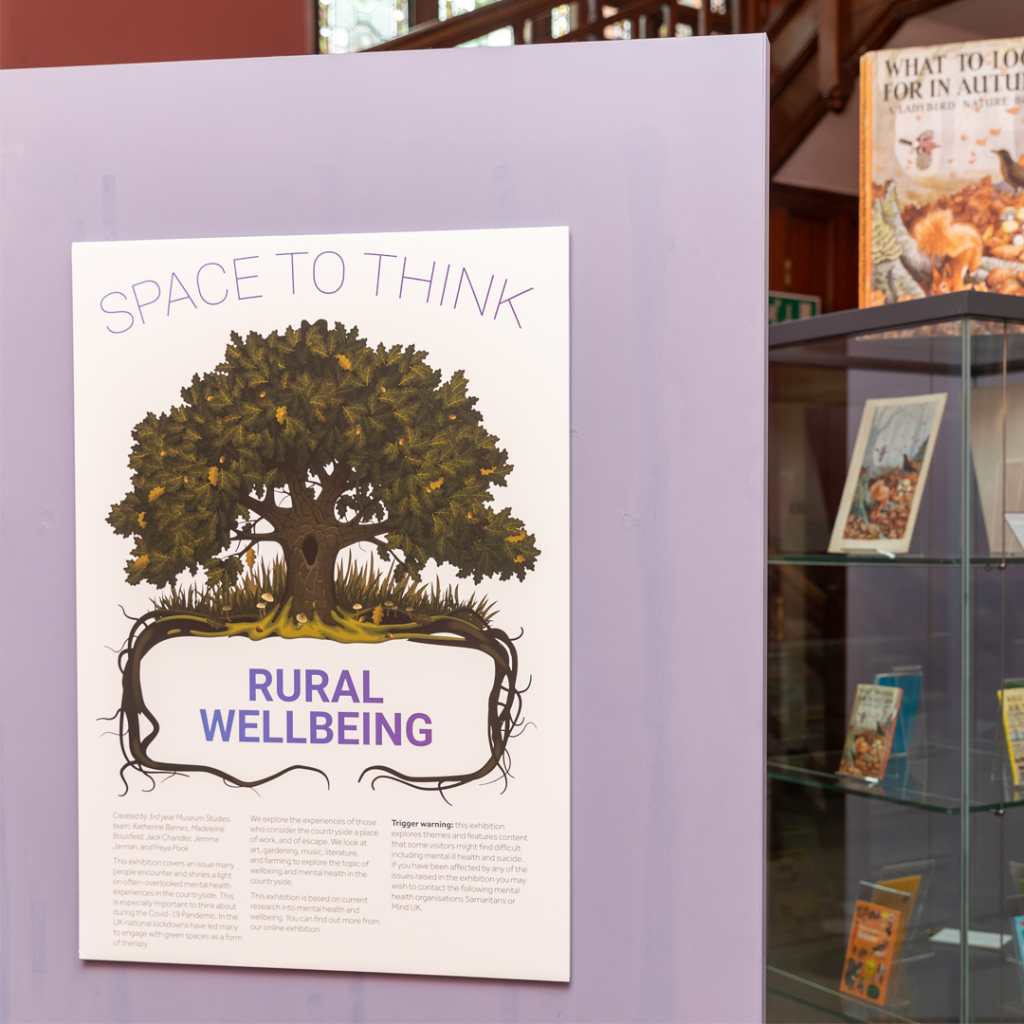 An image of the Space to Think display in The MERL Staircase Hall.