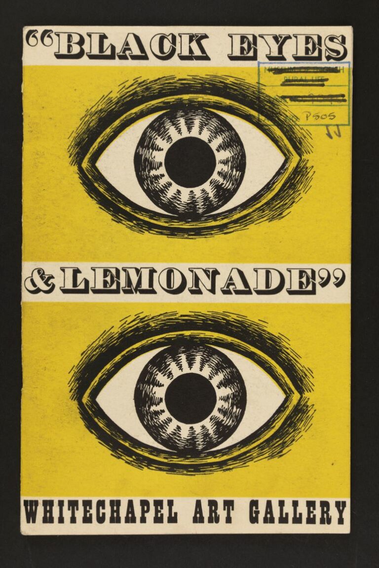 Cover of exhibition catalogue for Black Eyes and Lemonade (GREAT EXHIBITION--12/06)