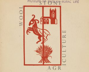 Detail from the cover of exhibition catalogue for The Cotswold Tradition (MERL Library 9214 COT)