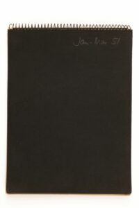 Front cover of Peter Shepheard’s sketchbook, dated January to March 1951 (MERL AR SHE DO1/1/10)