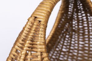 Detail of basket work on handle of Ose poultry basket (MERL 60/770)
