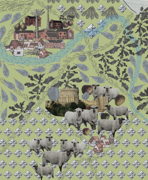 Section of the Wonky Wall hanging