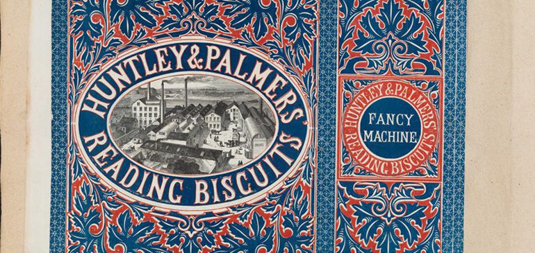 Huntley & Palmers Reading Biscuits packaging