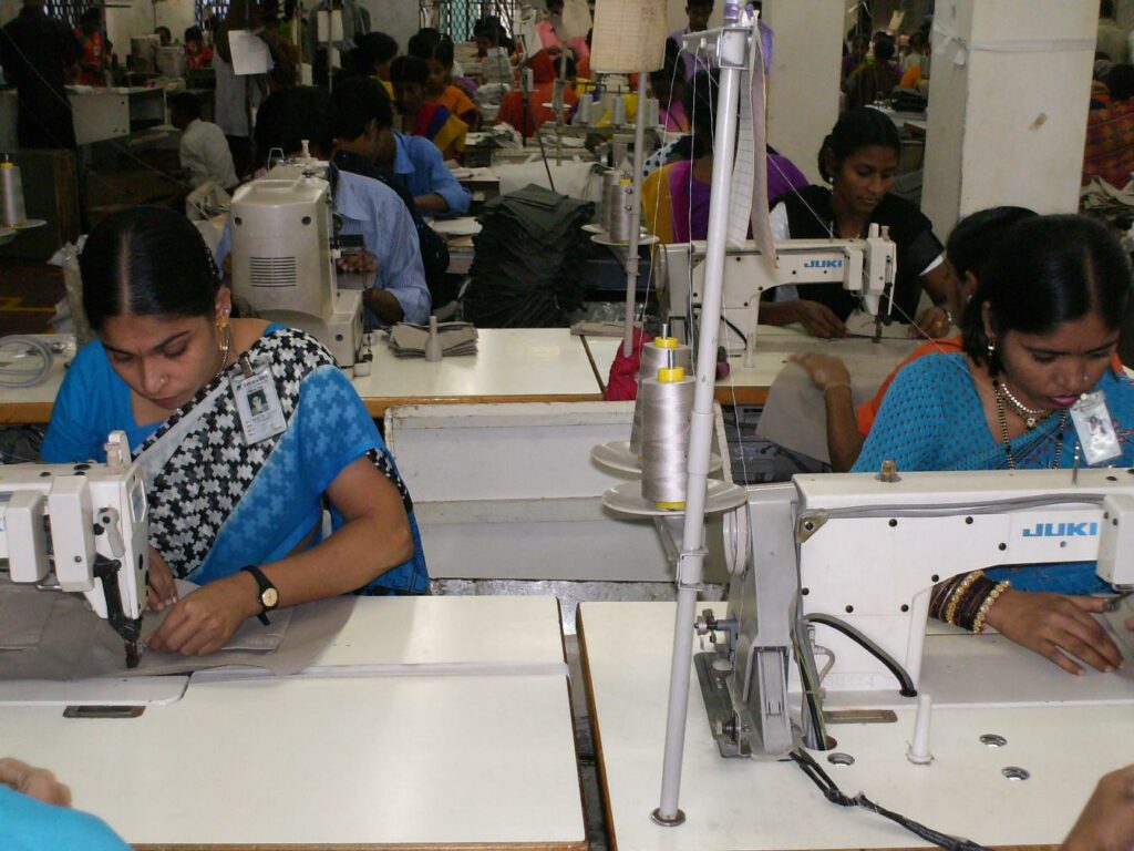 Garment factory image for fast fashion exhibition