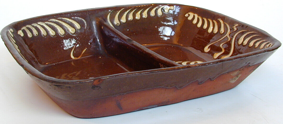 Dish, parting (object name) A rectangular parting dish
