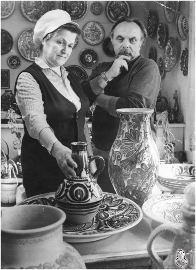 The Protorievs, a husband-and-wife partnership who worked together at the Vasylkiv majolica factory.