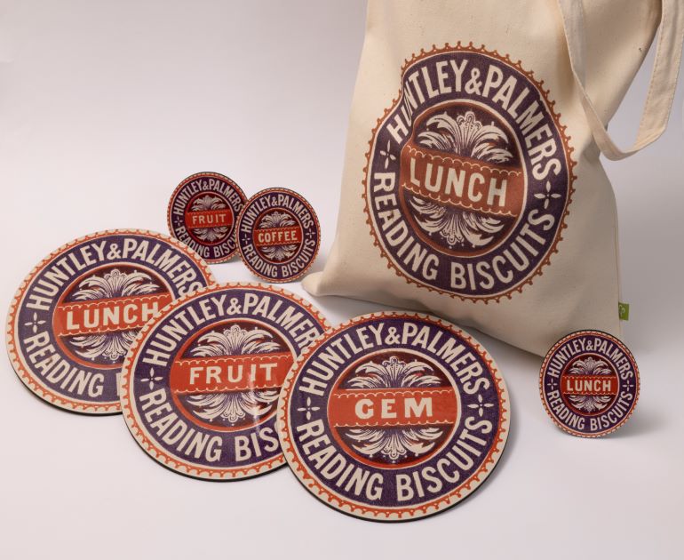 Huntley & Palmers packaging images on MERL shop products