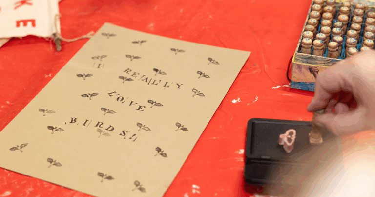 Banner-making workshop at The MERL