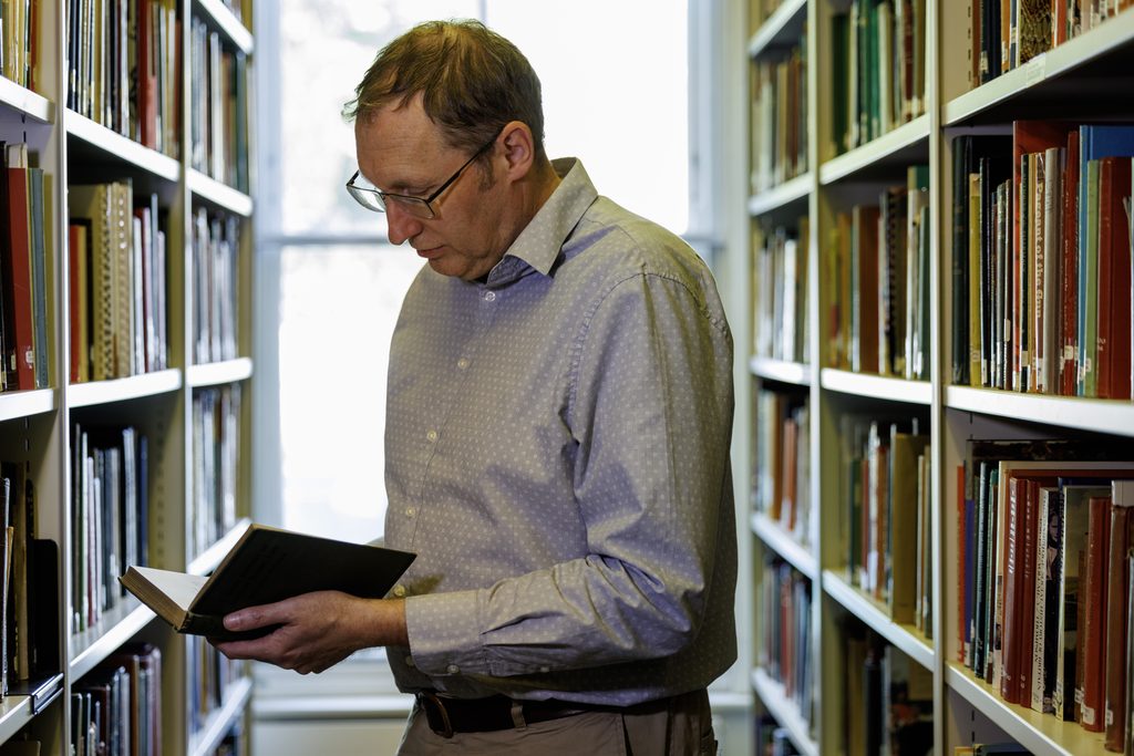 Guy in The MERL's open access library