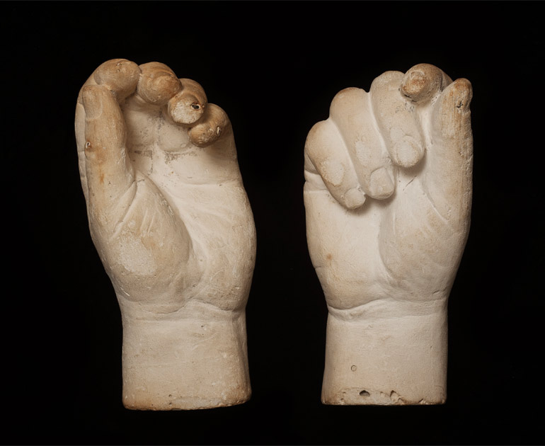 Plaster cast hands (MERL 75/16)