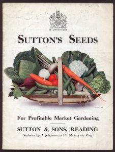 Suttons Seeds Catalogue Market Gardening 1929-1930