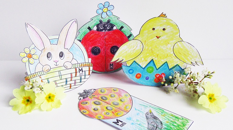 Selection of Easter themed makes and takes