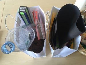 Materials in paper bags