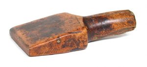 Wooden chase wedge in Mathew Chaplin's plumber collection
