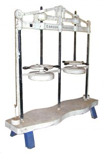 metal cheese press from Department of Food Science