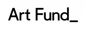 Art Fund logo (Art Fund in black text followed by an underscore