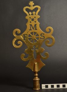 Brass polehead from Charles Forster collection