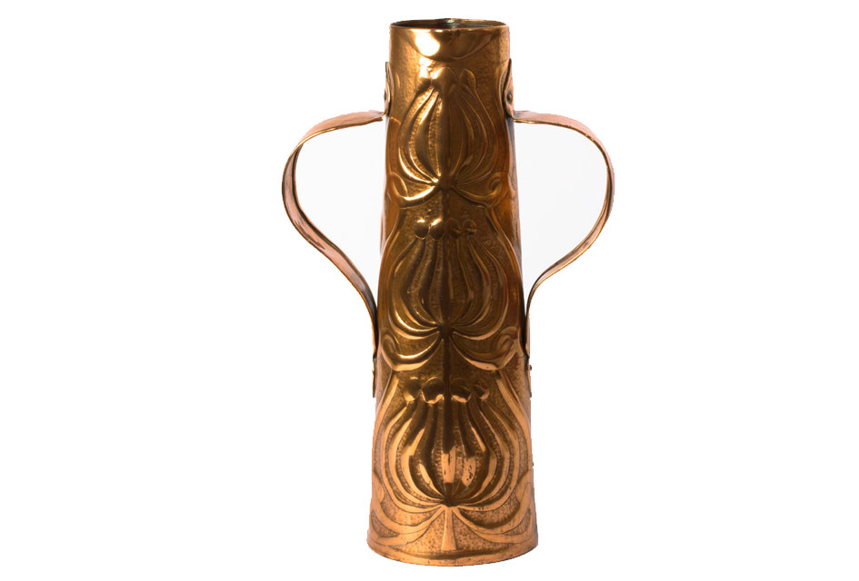 What is the origin of this copper vase?
