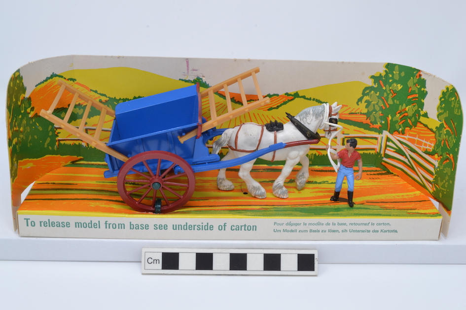 Plastic horse and cart