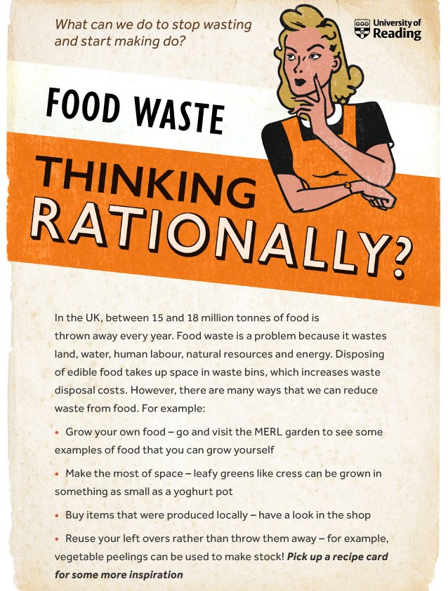 Thinking rationally exhibition food waste
