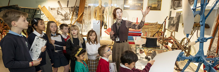 Rhea Douglas teaching in the MERL galleries