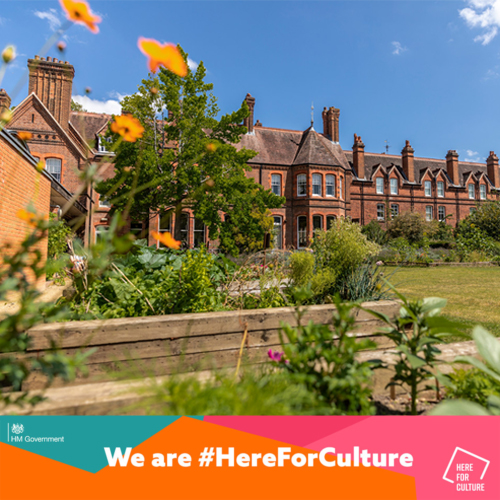Image showing the logo of Here For Culture and The MERL's garden.