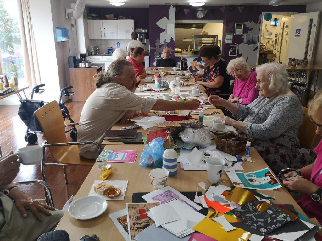 A Lost Museum workshop with members of the Dee Park community.