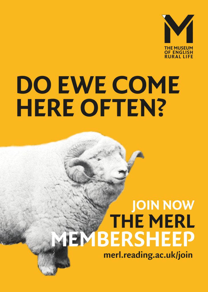 Photo of a large ram, the Absolute Unit, with the caption 'Do ewe come here often? Join the MERL Membersheep