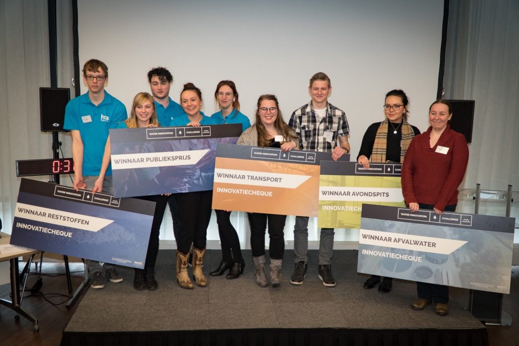 March 27, 2018 was the finale of the © Water Innovation Challenge. Tamisan is far right in red.