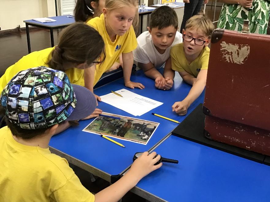 Children in a primary school classroom.