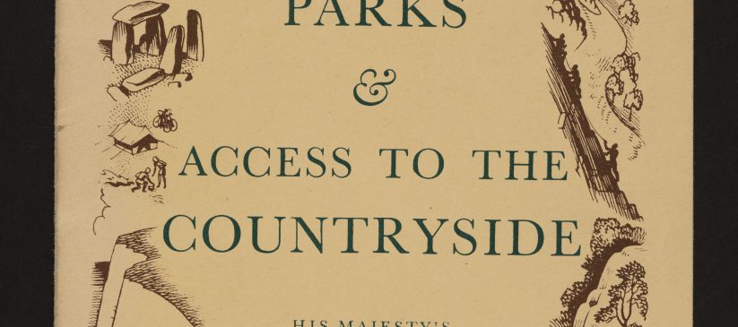 Cover of Ministry of Town and Country Planning, National Parks and Access to the Countryside (London: HMSO, 1950) (MERL LIBRARY PAMPHLET 2860 BOX 07/05)