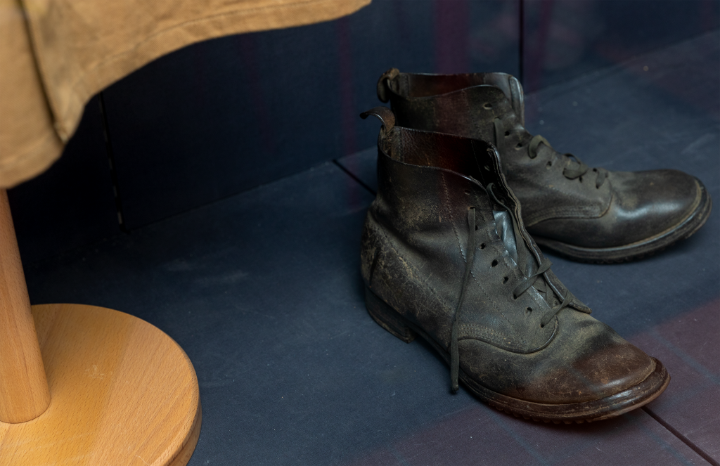 Photograph of a pair of boots from The MERL collection.