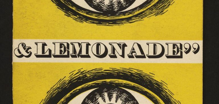 Cover of exhibition catalogue for Black Eyes and Lemonade (GREAT EXHIBITION--12/06)