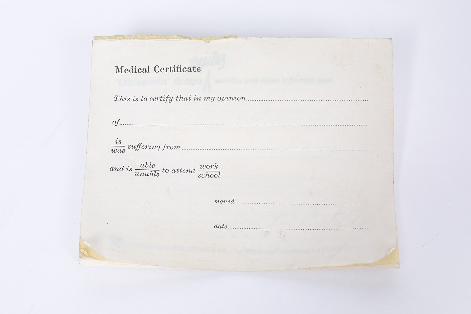 Doctor's Certificate