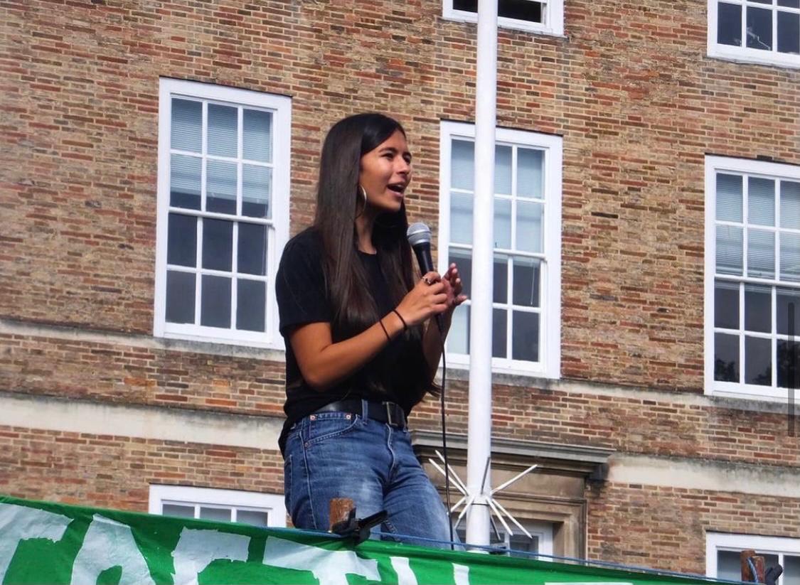 In 2020, Mya-Rose spoke at the Bristol Youth Strike with Greta Thunberg in front of 40,000 people.