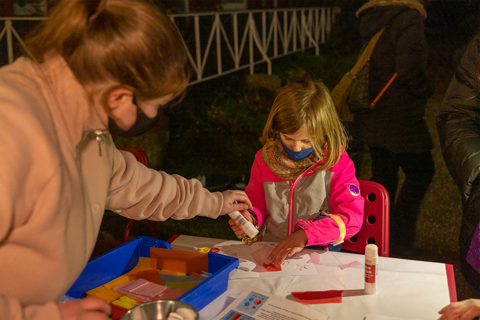 Crafts at our Magical Lights event.
