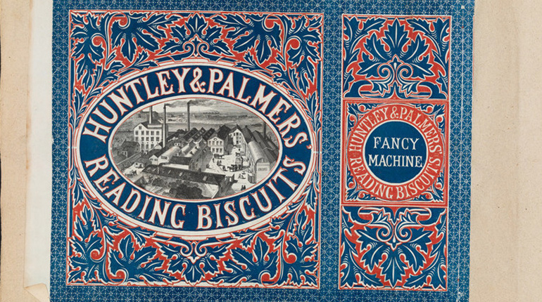 Huntley & Palmers Reading Biscuits packaging