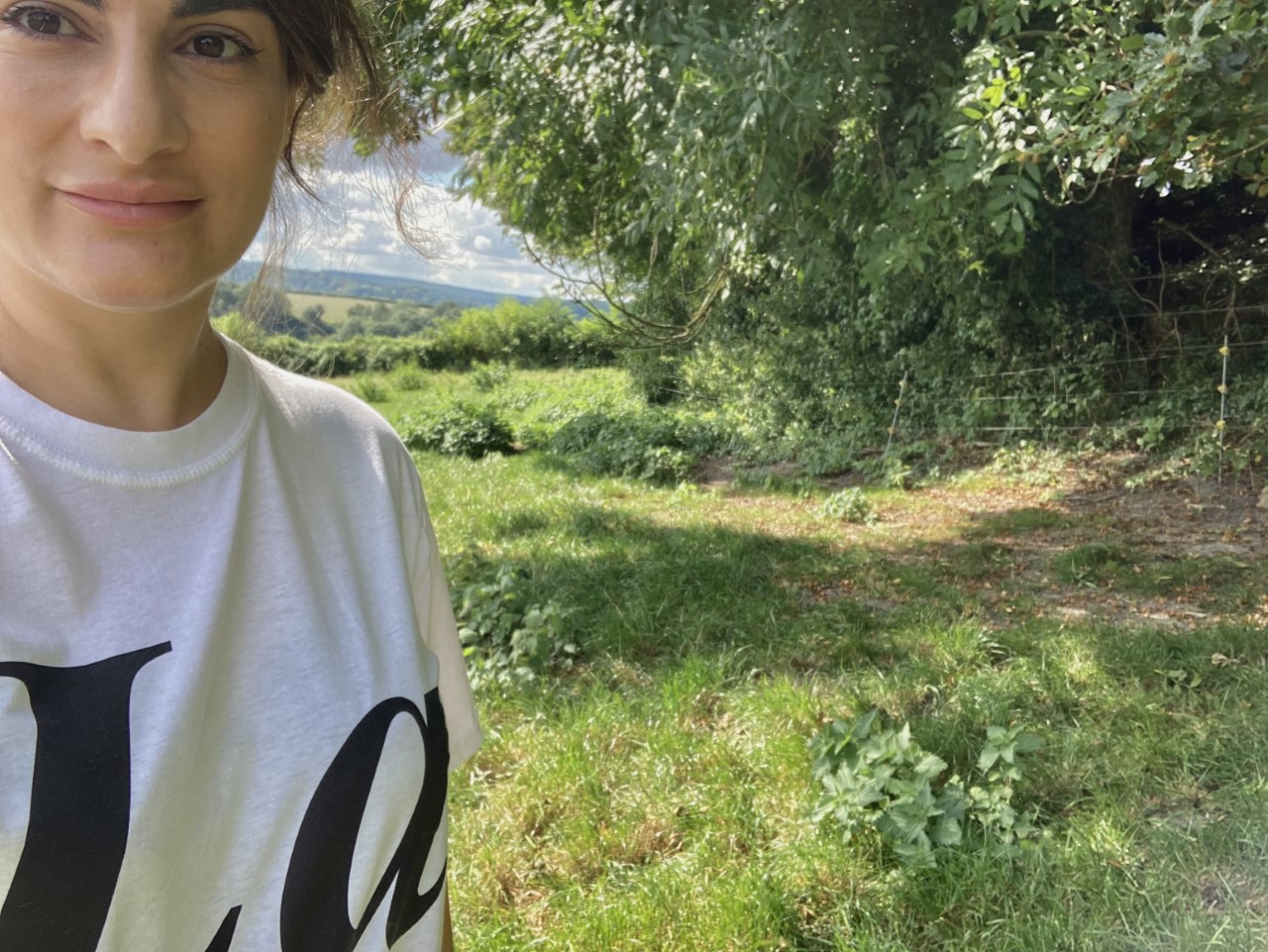 Anooshka in the South Downs.