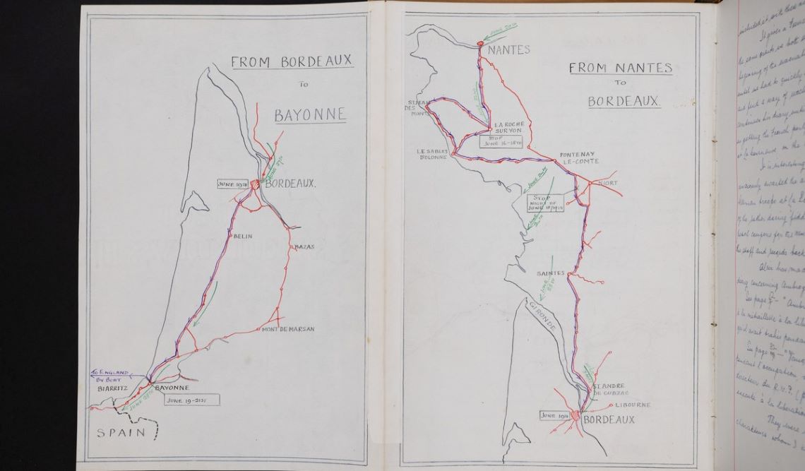 Reginald Wilde maps for H&P exhibition